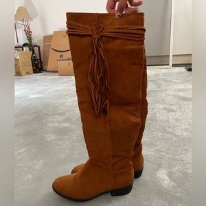 Knee-High Suede Boots